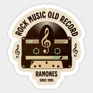 vintage cassette old music record b10 Sticker